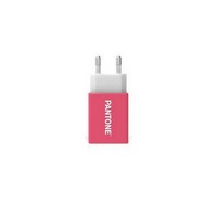 photo Mains Charger with USB Port - 2A - Fast Charge - Pink 1
